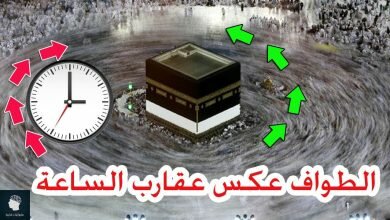 صورة لماذا يطوف المسلمون حول الكعبة من اليسار عكس عقارب الساعة!.. إليك السبب المذهل :صور وفيديو”