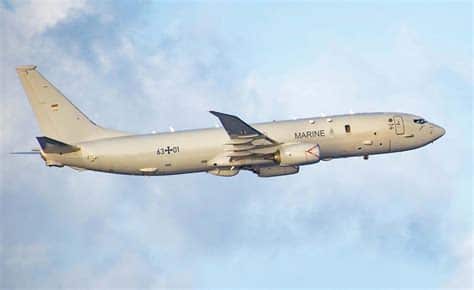 ألمانيا ستنشر طائرات P-8A بوسيدون في اسكتلندا في 2025 لمراقبة الغواصات الروسية كجزء من تعاون عسكري مع المملكة المتحدة.